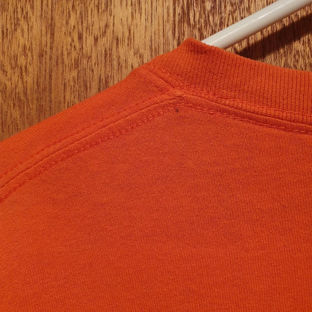 SUNFROG "Everything Hurts And I'm Dying" Orange Sickness Slogan T-shirt - Picture 3 of 4